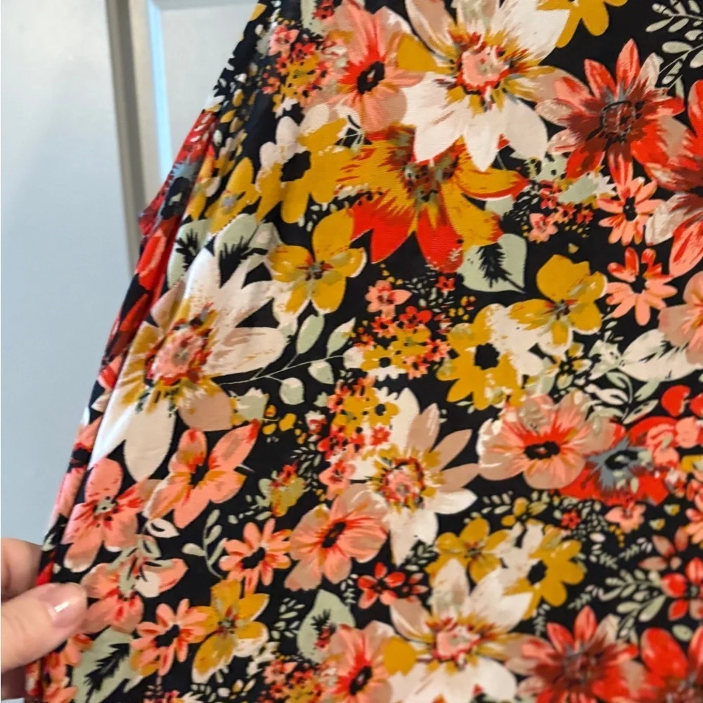 Natural Life Floral Patterned maxi Dress with same pockets L/XL - Picture 5 of 9
